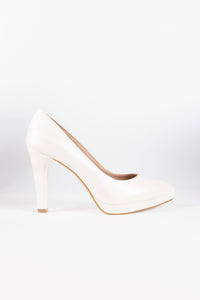 Aurora Pearl White Pumps