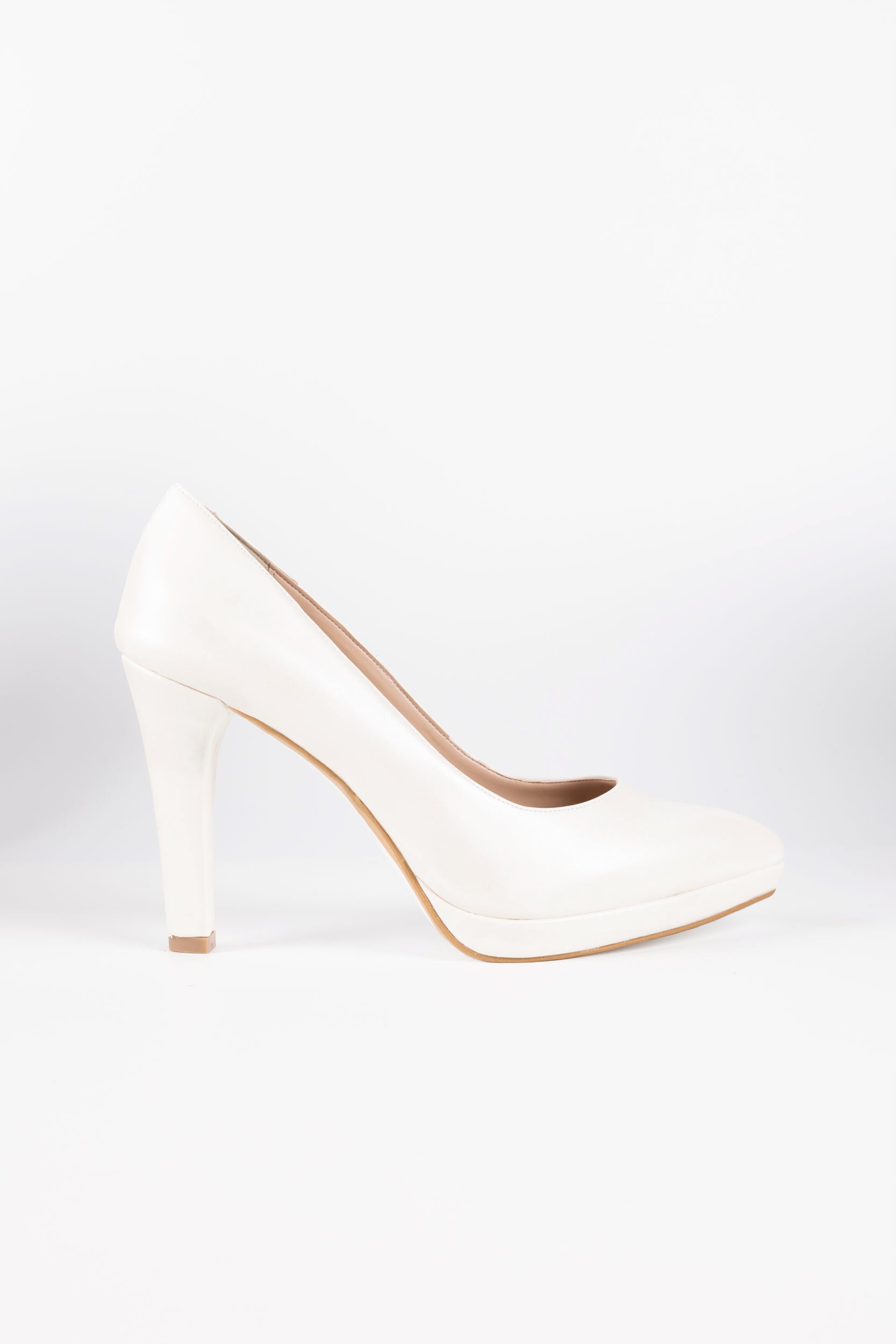 Aurora Pearl White Pumps