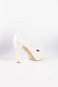 Aurora Pearl White Pumps