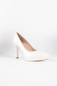 Aurora Pearl White Pumps