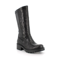 Women’s Leather Boots with Side Zip and Comfort Fit