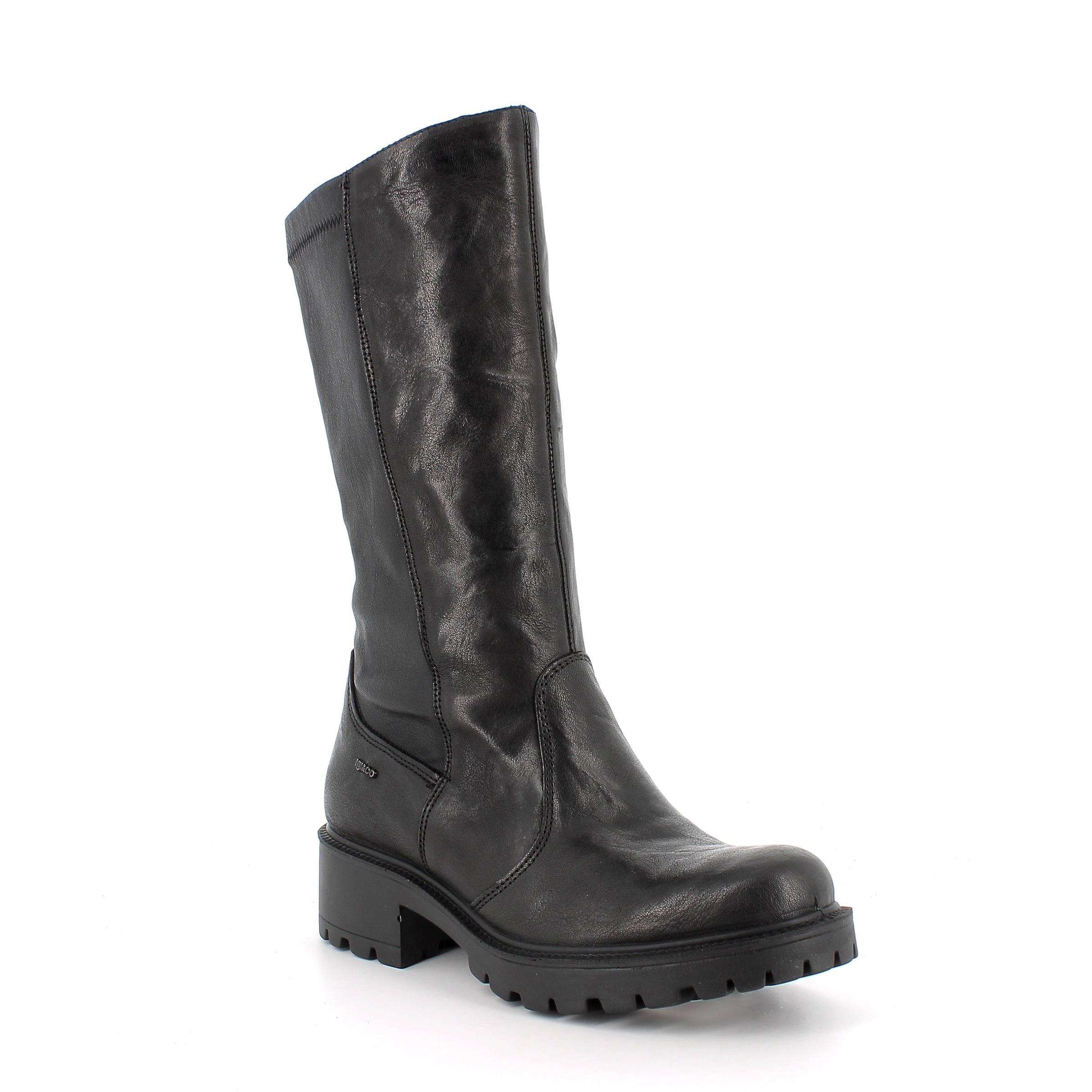 Women’s Leather Boots with Side Zip and Comfort Fit