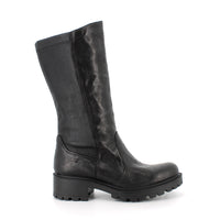 Women’s Leather Boots with Side Zip and Comfort Fit