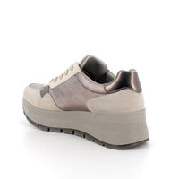 Women’s Beige Platform Sneakers - Fashion & Comfort