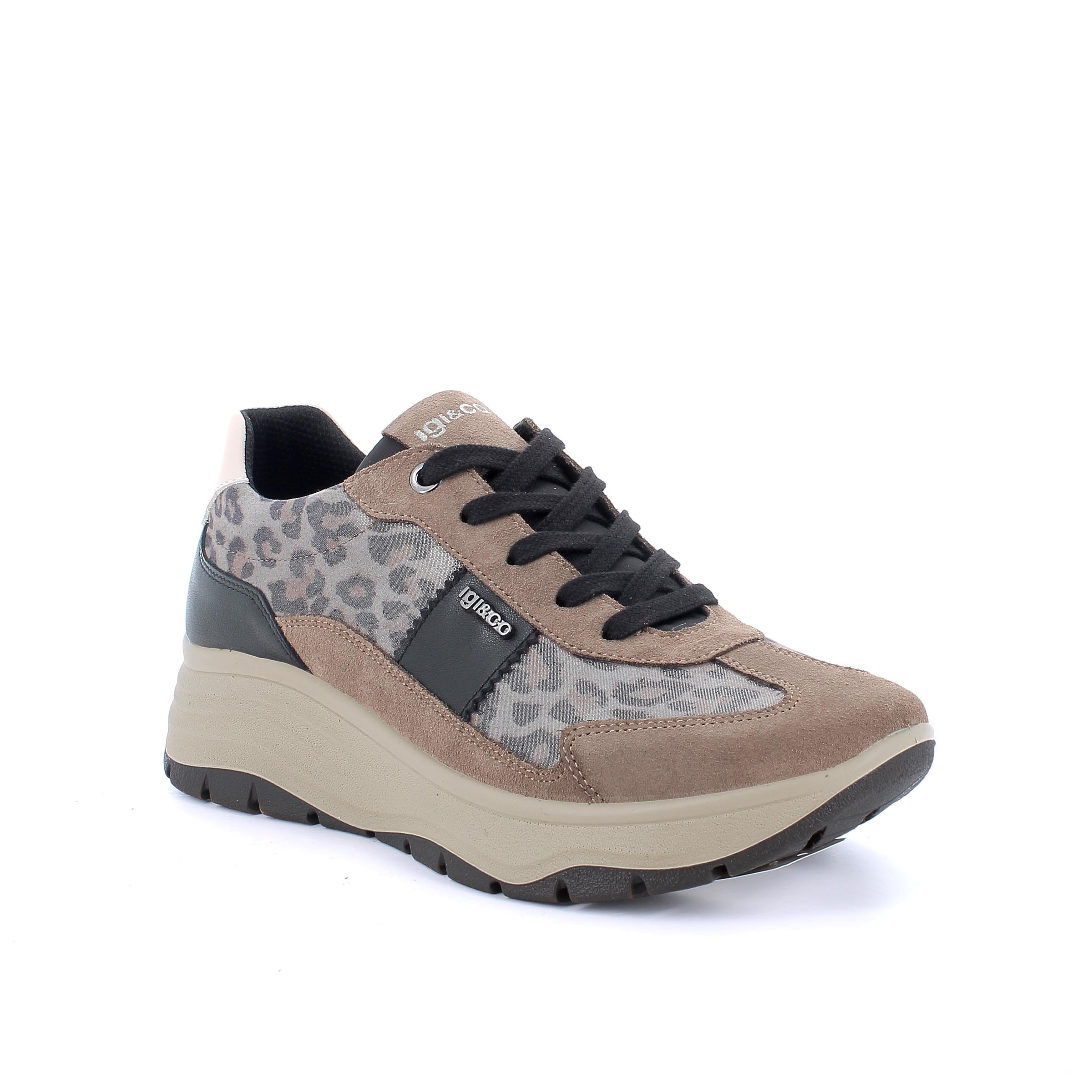 Women’s Beige and Gray Platform Sneakers