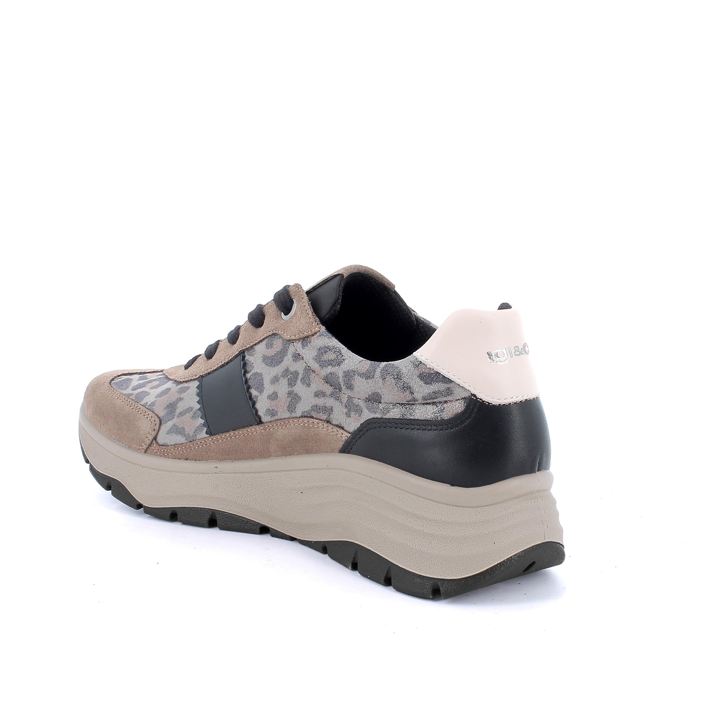 Women’s Beige and Gray Platform Sneakers