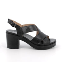Women’s Leather Heeled Sandals Black