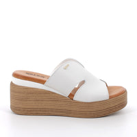 Women’s Slide Wedge Sandals White