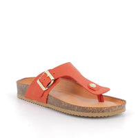 Women’s Buckle Slide Sandals Orange