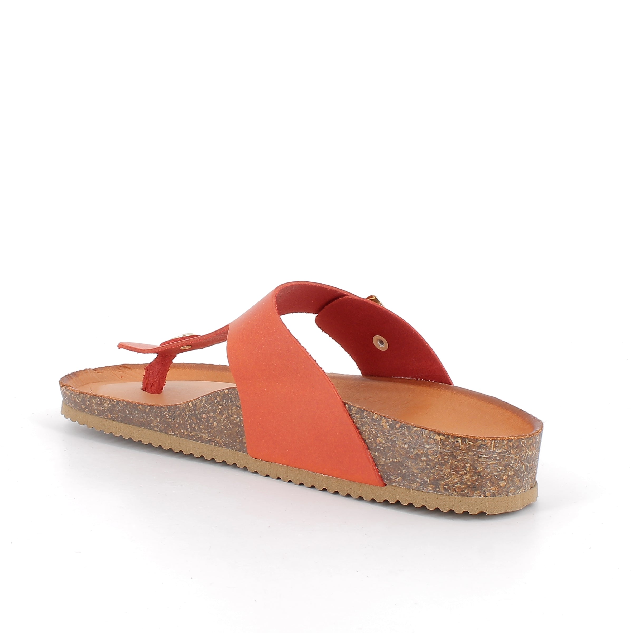 Women’s Buckle Slide Sandals Orange
