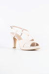 Bella Off-White Vegan Leather Platform Sandals