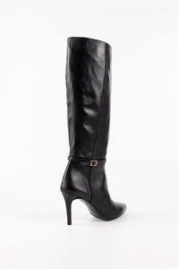 Milano Leather Knee-High Boots with Slim Heel