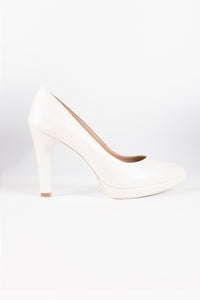 Aurora Pearl White Pumps