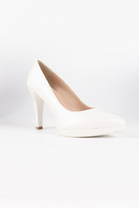 Aurora Pearl White Pumps