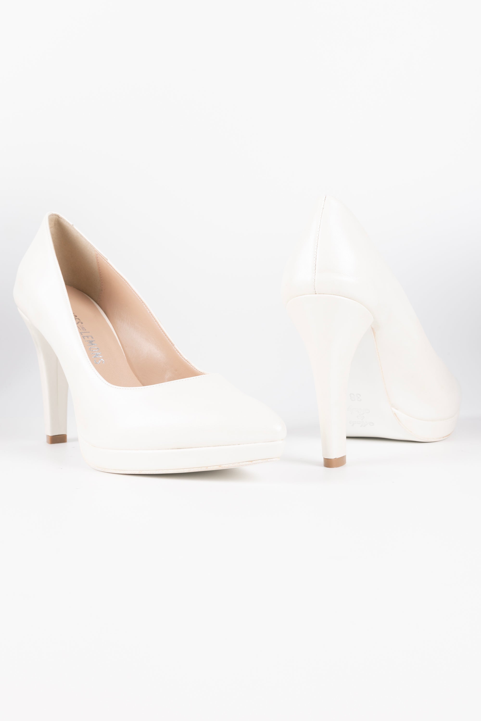 Aurora Pearl White Pumps