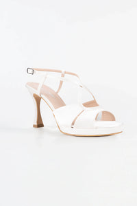 Bella Santin Off White Platform Sandals