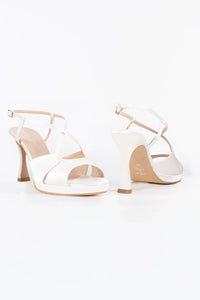 Bella Santin Off White Platform Sandals