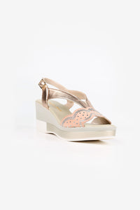 Grace Blush Pink Comfort Wedge Sandals