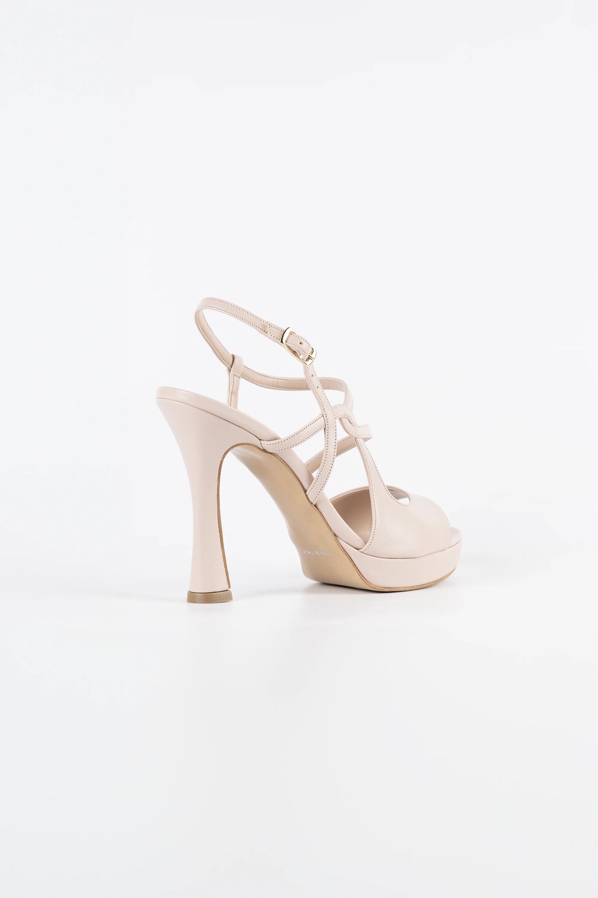 Sofia Blush Pink Vegan Leather Platform Sandals
