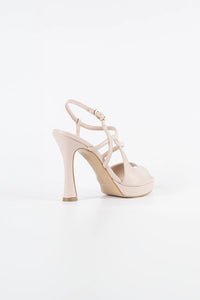 Sofia Blush Pink Vegan Leather Platform Sandals
