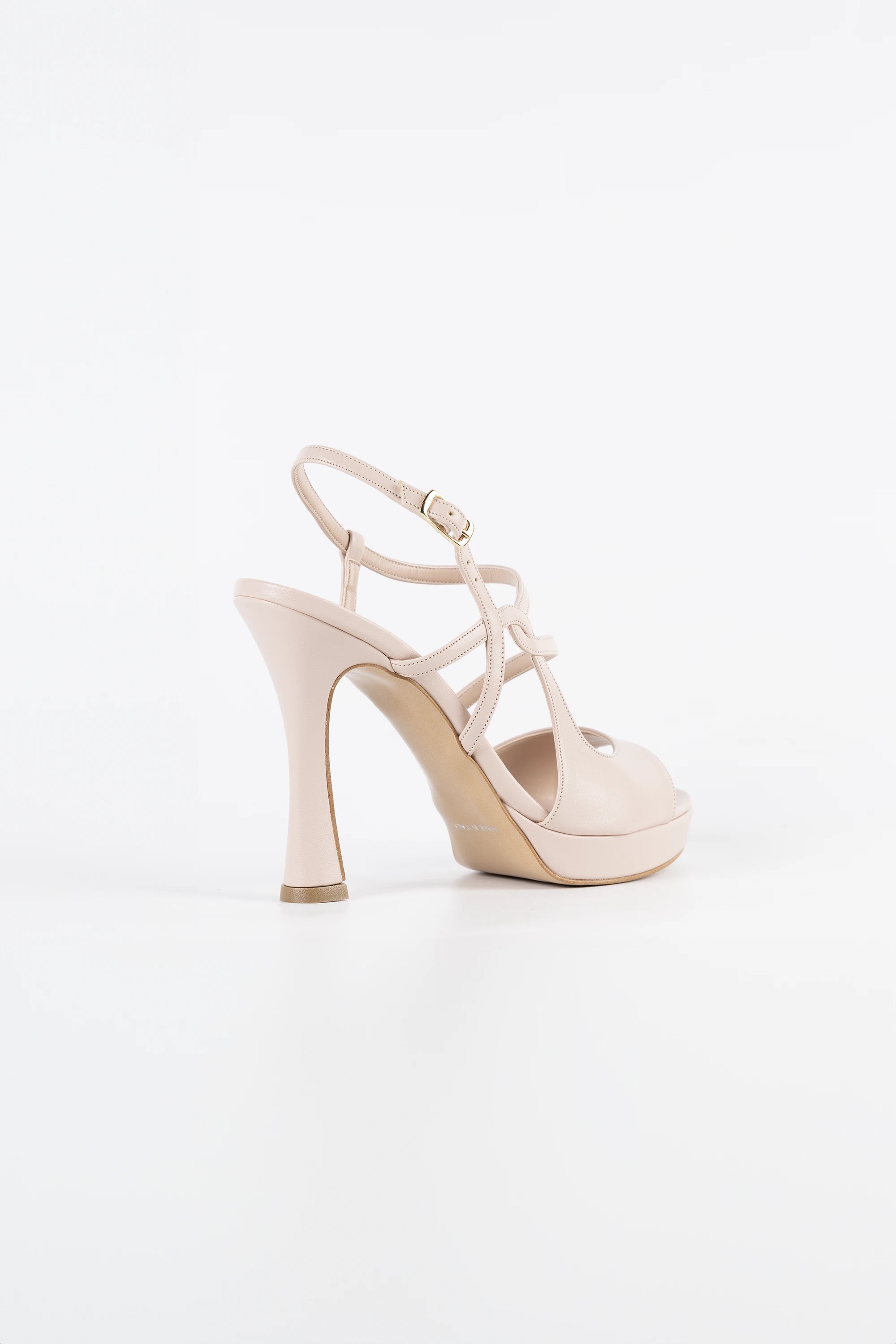 Sofia Blush Pink Vegan Leather Platform Sandals
