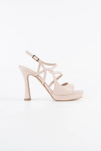 Sofia Blush Pink Vegan Leather Platform Sandals
