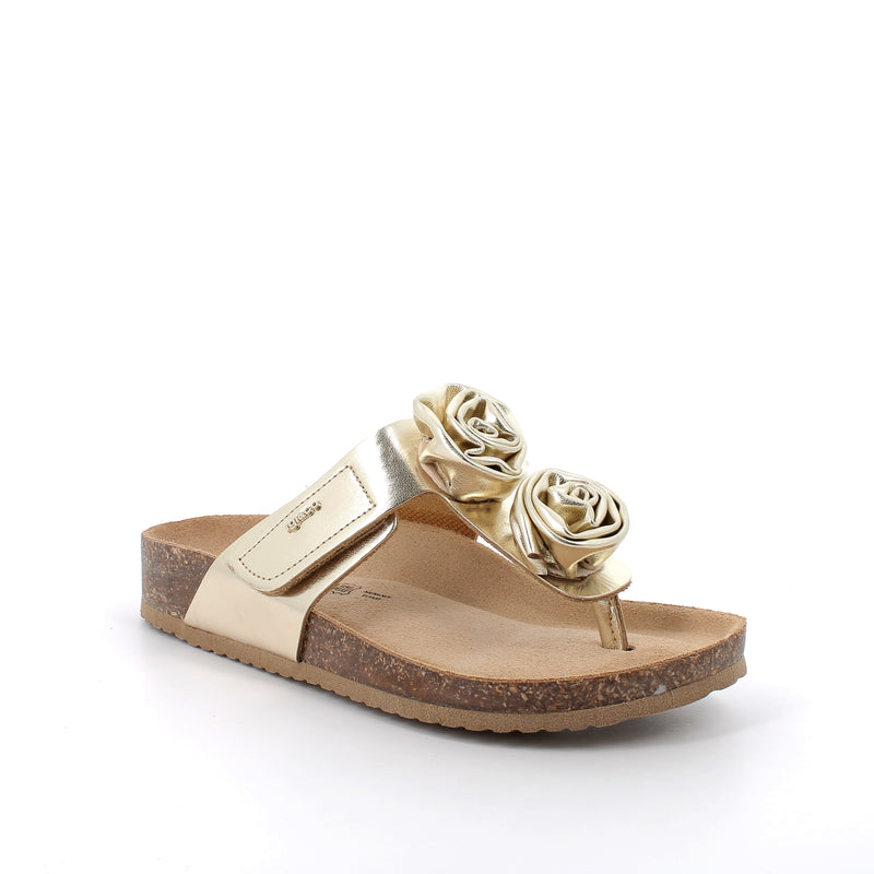 Women’s Platinum Thong Sandals with Adjustable Strap