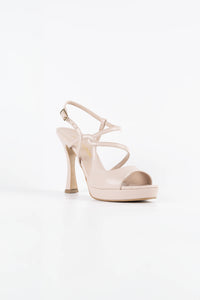 Sofia Blush Pink Vegan Leather Platform Sandals